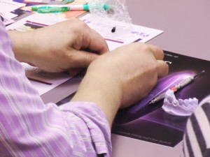 実習によりコツを実感
