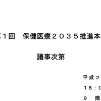 歯科に関する記述は120提言に見当たらず/塩崎厚生労働大臣が「保険医療2035推進本部」を創設し初会合/「工程表で具体化を」指示