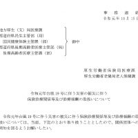 台風19号の被災者に係る医療・介護
